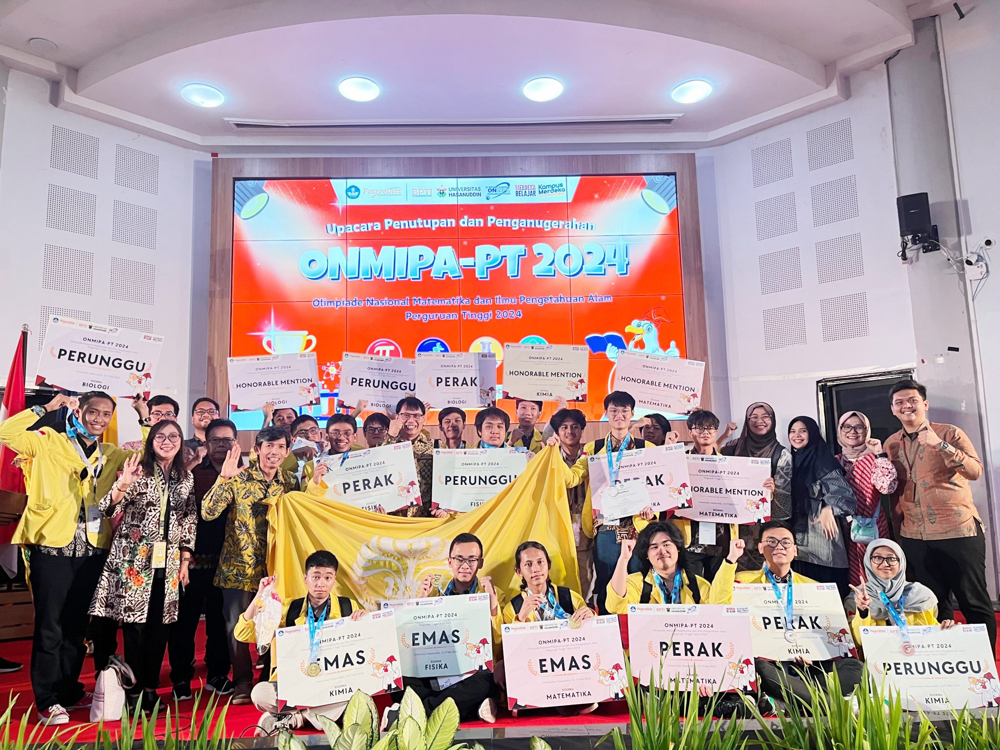 Didominasi Mahasiswa FMIPA, UI Raih Penghargaan Terbanyak di ONMIPA-PT 2024